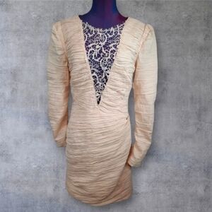 NWT Free People Ballet Look of Love Crinkle Bodycon Size 12 P2P 16